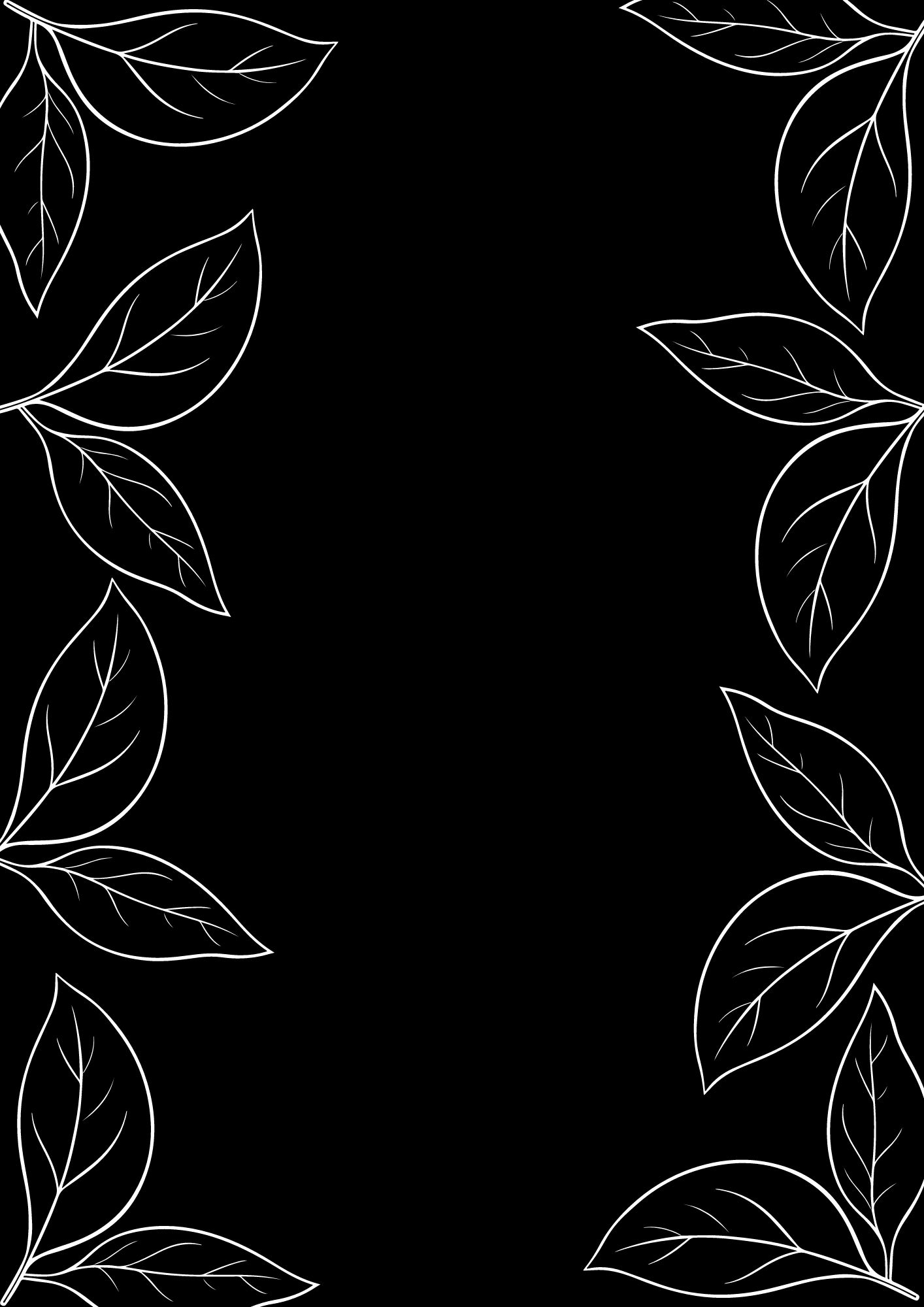 Hoja papel negra blanco