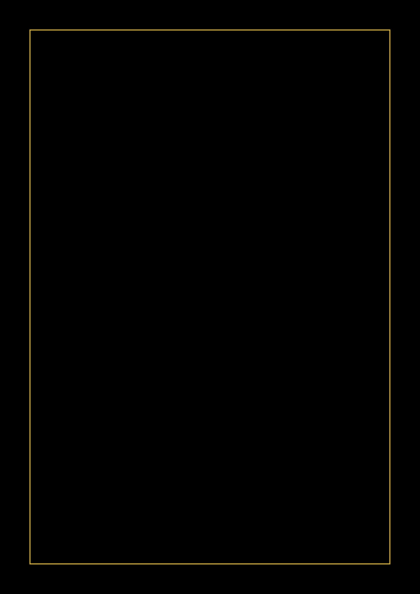 plantilla negra elegante modelo 2 borde dorado 1